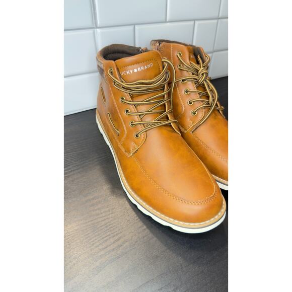 Lucky Brand Kenny Men’s Brown Leather Lace-Up Boots - Size 11.5 main image 7